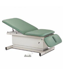 Clinton Industries Shrouded 34" Bariatric Power Table with Adj. Backrest & Drop Section