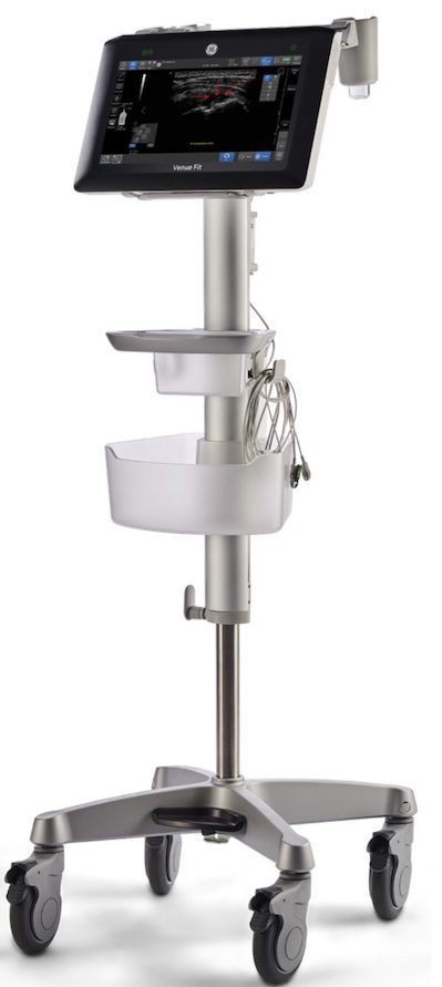 GE Venue FIT R4 with 2 Probes and Roll Stand