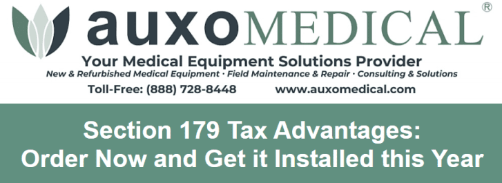 Auxo Medical - Section 179 Tax Savings on Medical Equipment