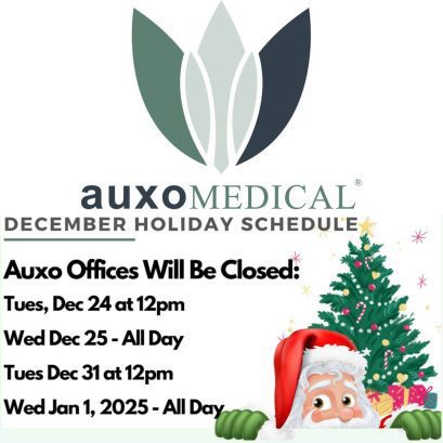Auxo Medical December Holiday Schedule 2024