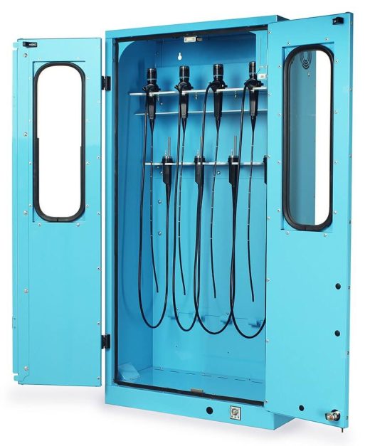 Harloff Bronchoscope Drying Cabinet, Wall Mount, Key Lock - open