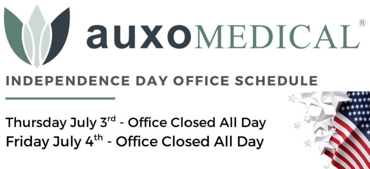 Auxo Medical - Independence Day 2025 Office Schedule