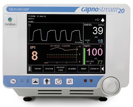 Medtronic Capnostream 20p Beside Monitor