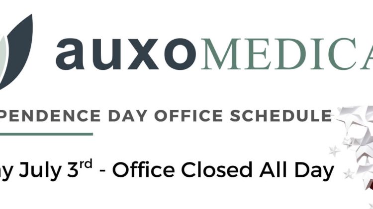 Auxo Medical Independence Day Schedule - 2026