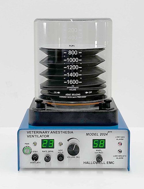 Hallowell 2024 PRO Veterinary Anesthesia Ventilator