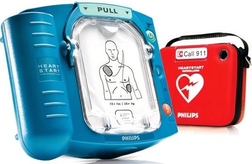 Philips HeartStart Onsite unit with case