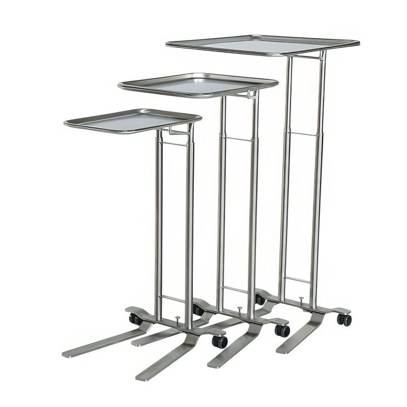 Stainless Steel Foot Control Mayo Stand-2