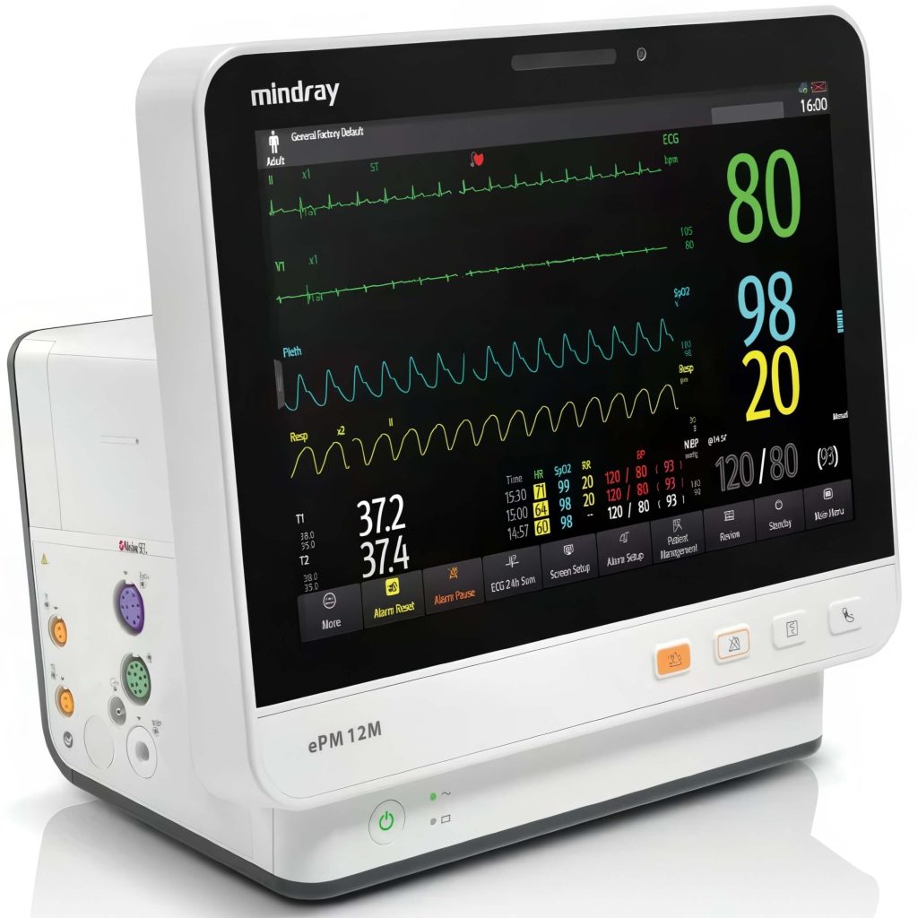 Mindray EPM 12M With 3/5 Lead ECG, Arry Analysis, ST/QT/QTc, Masimo ...