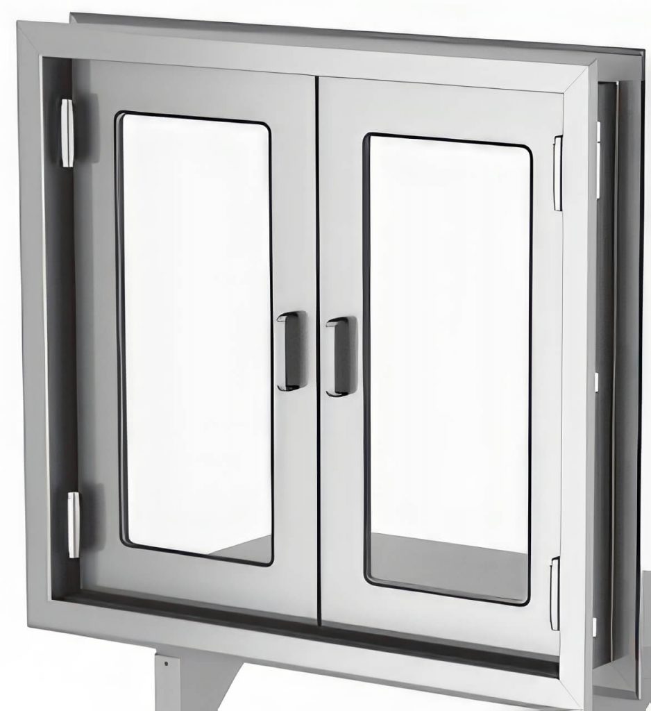 MAC Medical Dual door Passthrough Window (no shelf) 24" W x 34.5" H