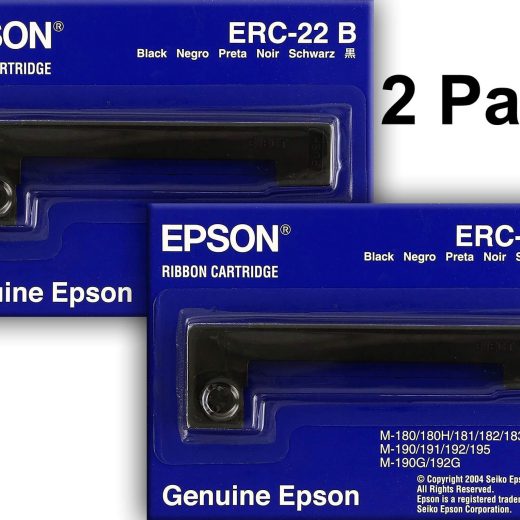 Epson ERC-22 B Printer Ribbon 2 Pack