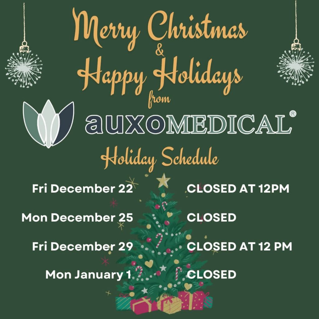 Auxo Medical 2023 Holiday Schedule Auxo Medical