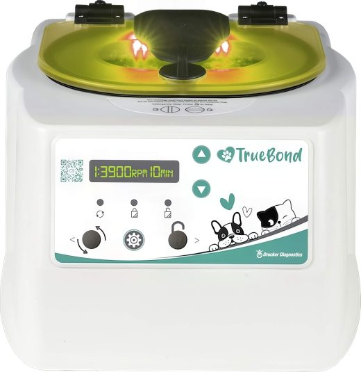 Drucker Diagnostics TrueBond Veterinary centrifuge for blood, urine, fecal, and microhematocrit