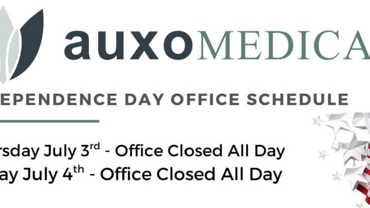 Auxo Medical - Independence Day 2025 Office Schedule