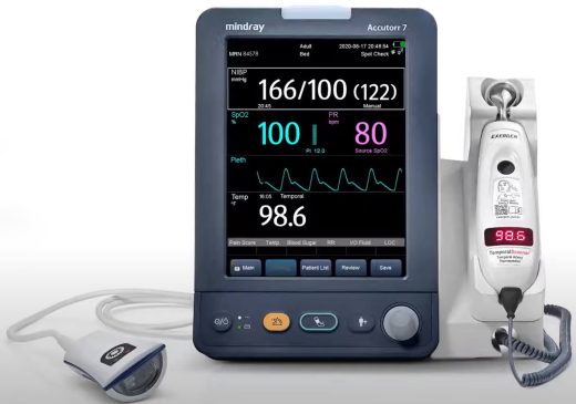 MINDRAY ACCUTOR 7, NIBP, MASIMO, SPO2, TRUETEMP, PULSE RATE